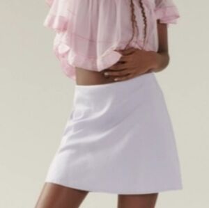 NWT ANTHROPOLOGIE Lavender Mini Skirt Sz Sm